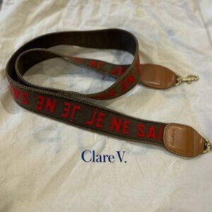 🦄 Clare V Crossbody Strap “Je Nais Sais Quoi”